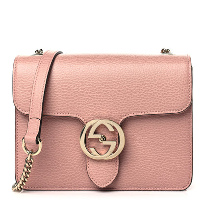 Gucci Dollar Calfskin Small Interlocking G Shoulder Bag Soft Pink 1 of 9