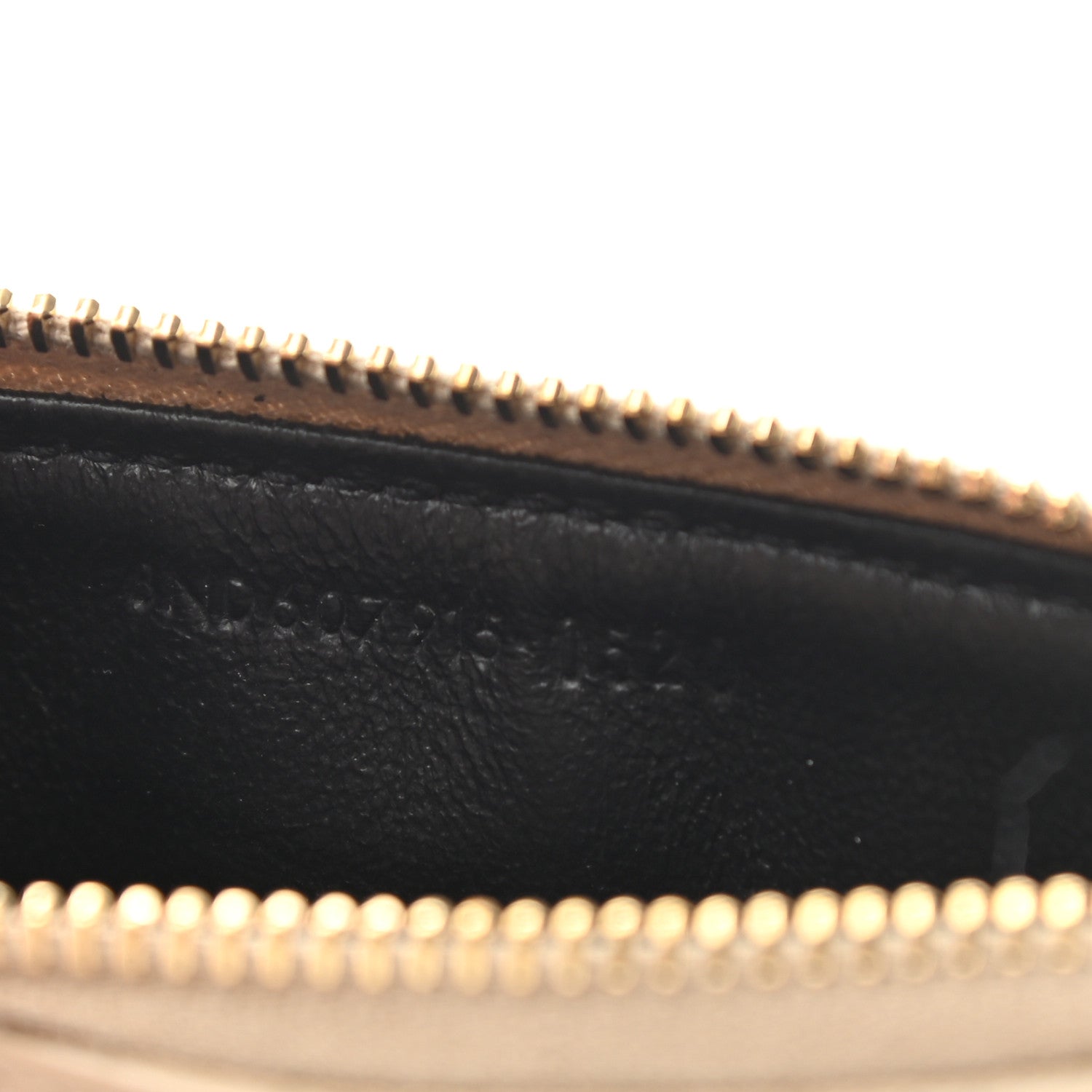 Saint Laurent Grain De Poudre Matelasse Chevron Monogram Fragments Zippered Card Case Sea Salt 7 of 8