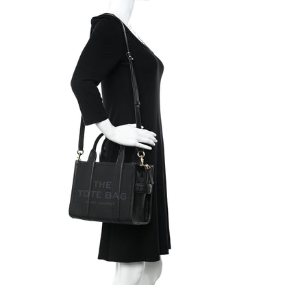 Marc Jacobs Grained Calfskin Small The Tote Bag Black 2 of 13