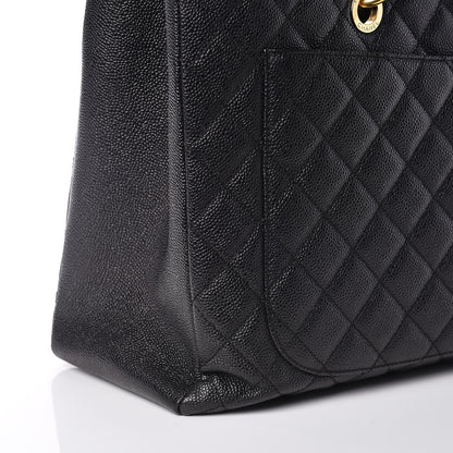 Chanel Caviar Quilted XL Grand Shopping Tote GST Black 12 of 13