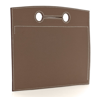 Hermes Togo Backpocket Pouch 30 Etoupe 3 of 10