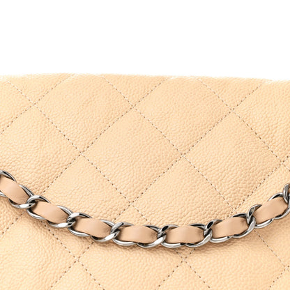 Chanel Caviar Quilted Large French Riviera Flap Beige 8 of 13