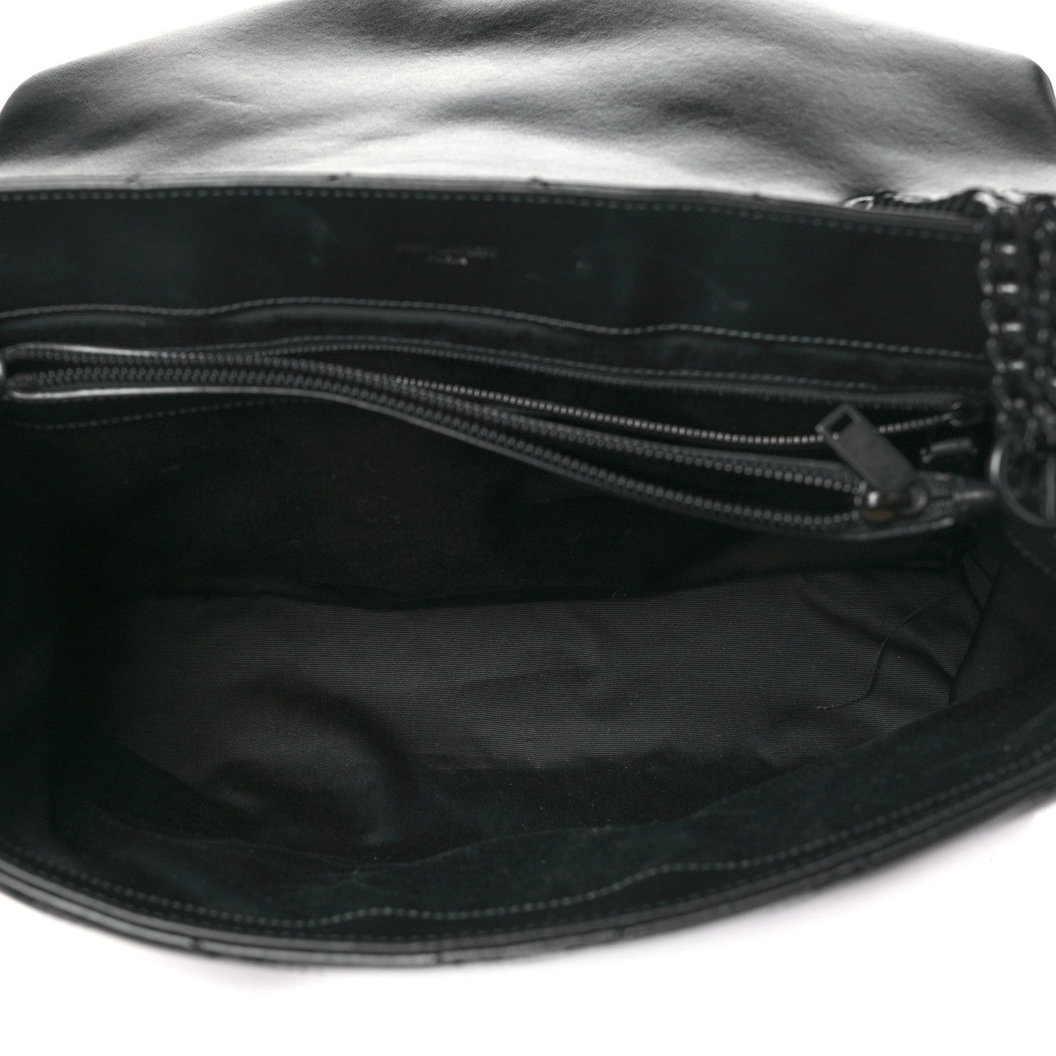 Saint Laurent Calfskin Y Quilted Monogram Monochrome Large Loulou Chain Satchel Black 5 of 11