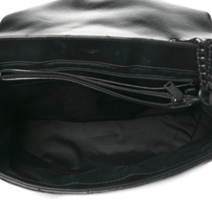 Saint Laurent Calfskin Y Quilted Monogram Monochrome Large Loulou Chain Satchel Black 5 of 11