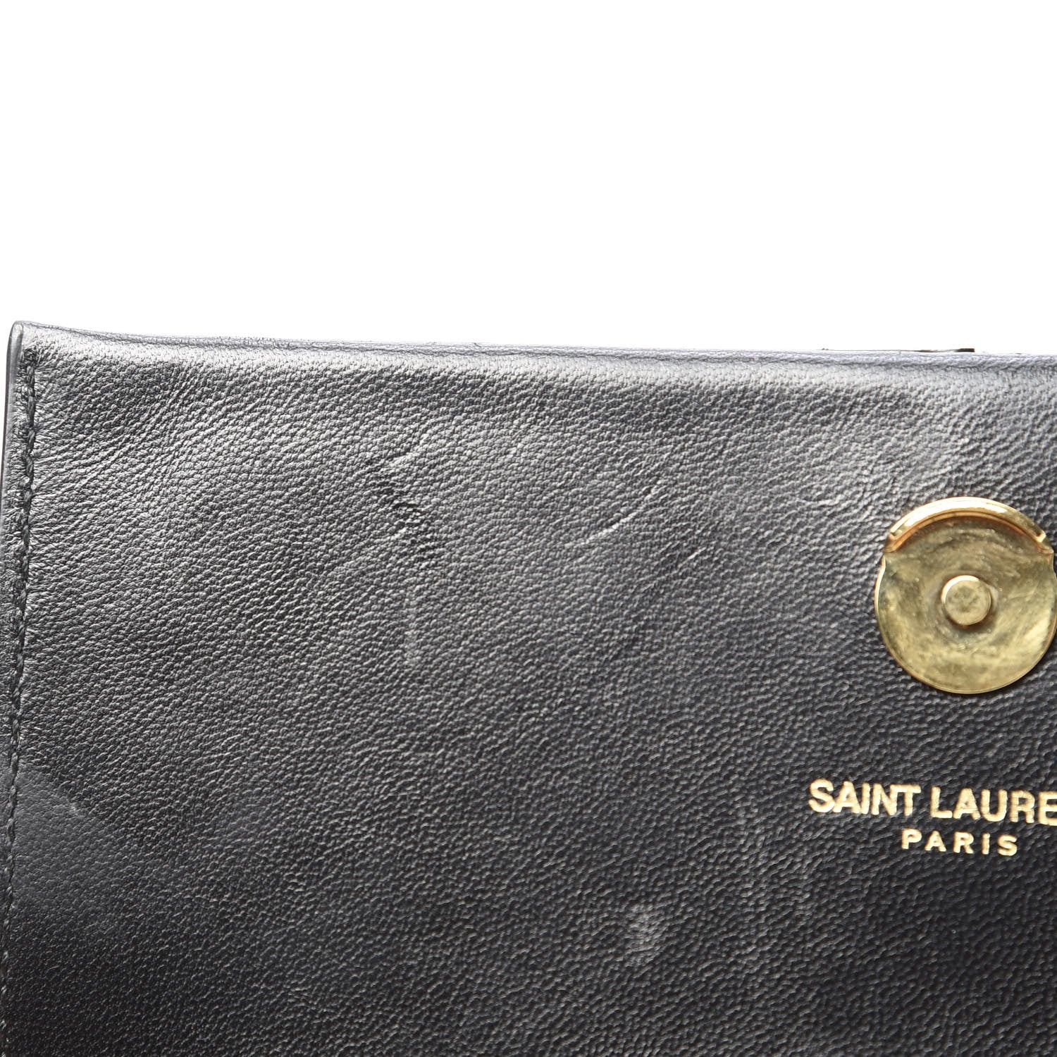 Saint Laurent Suede Small Classic Monogram Kate Tassel Satchel Black 13 of 16