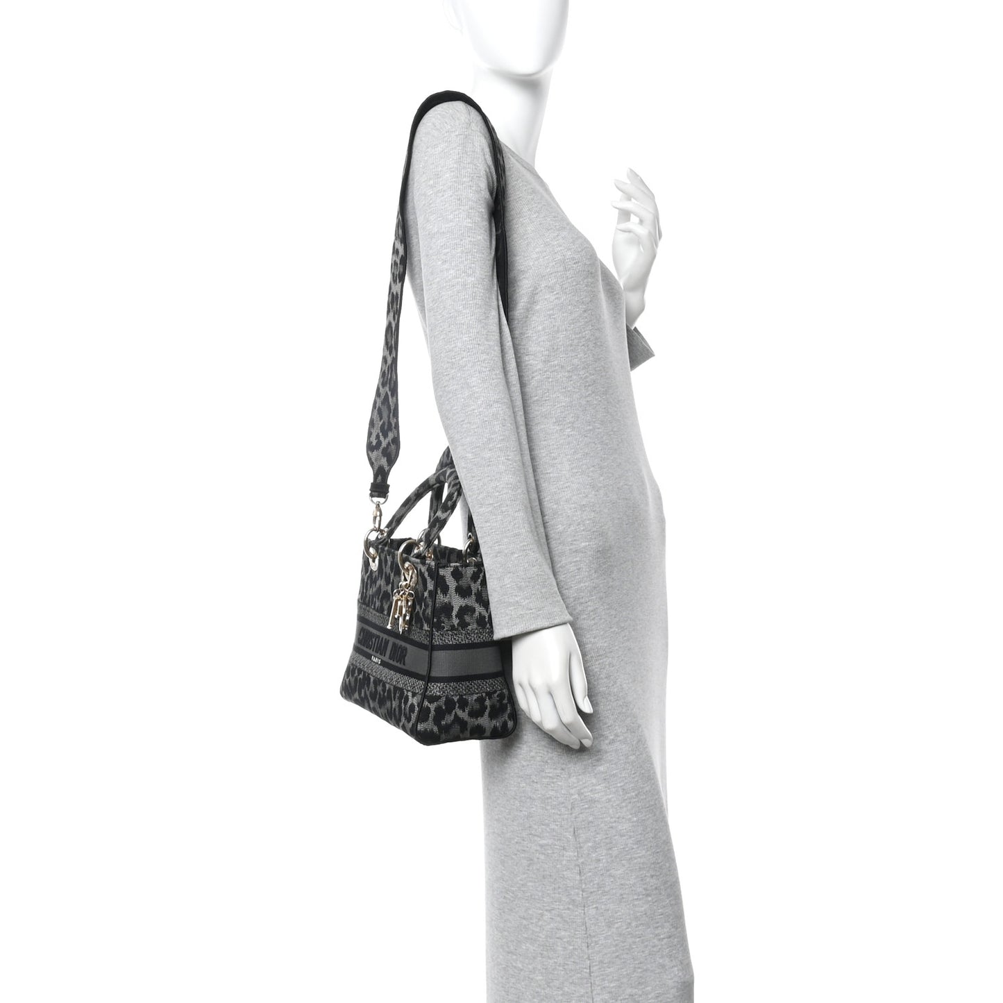 Canvas Medium Mizza Embroidered Lady D-Lite Grey Grey