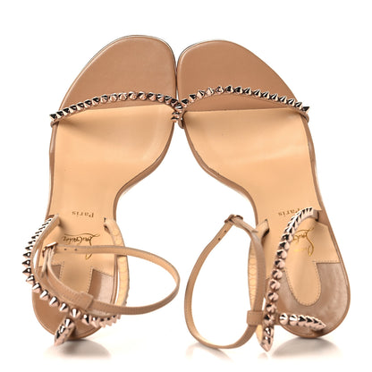 Christian Louboutin Kid Spiked So Me 100 Sandals 40 Nude 2 of 9