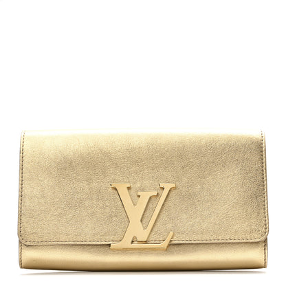 Louis Vuitton Calfskin Neo Sobe Louise EW Clutch Gold 1 of 7