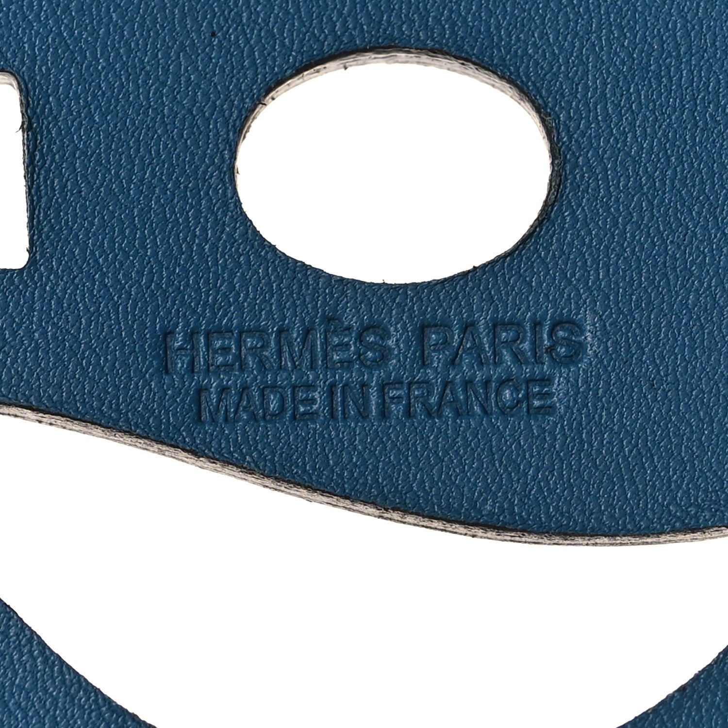 Hermes Swift Paddock Cheval Horse Bag Charm Bleu Izmir 3 of 3