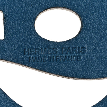 Hermes Swift Paddock Cheval Horse Bag Charm Bleu Izmir 3 of 3