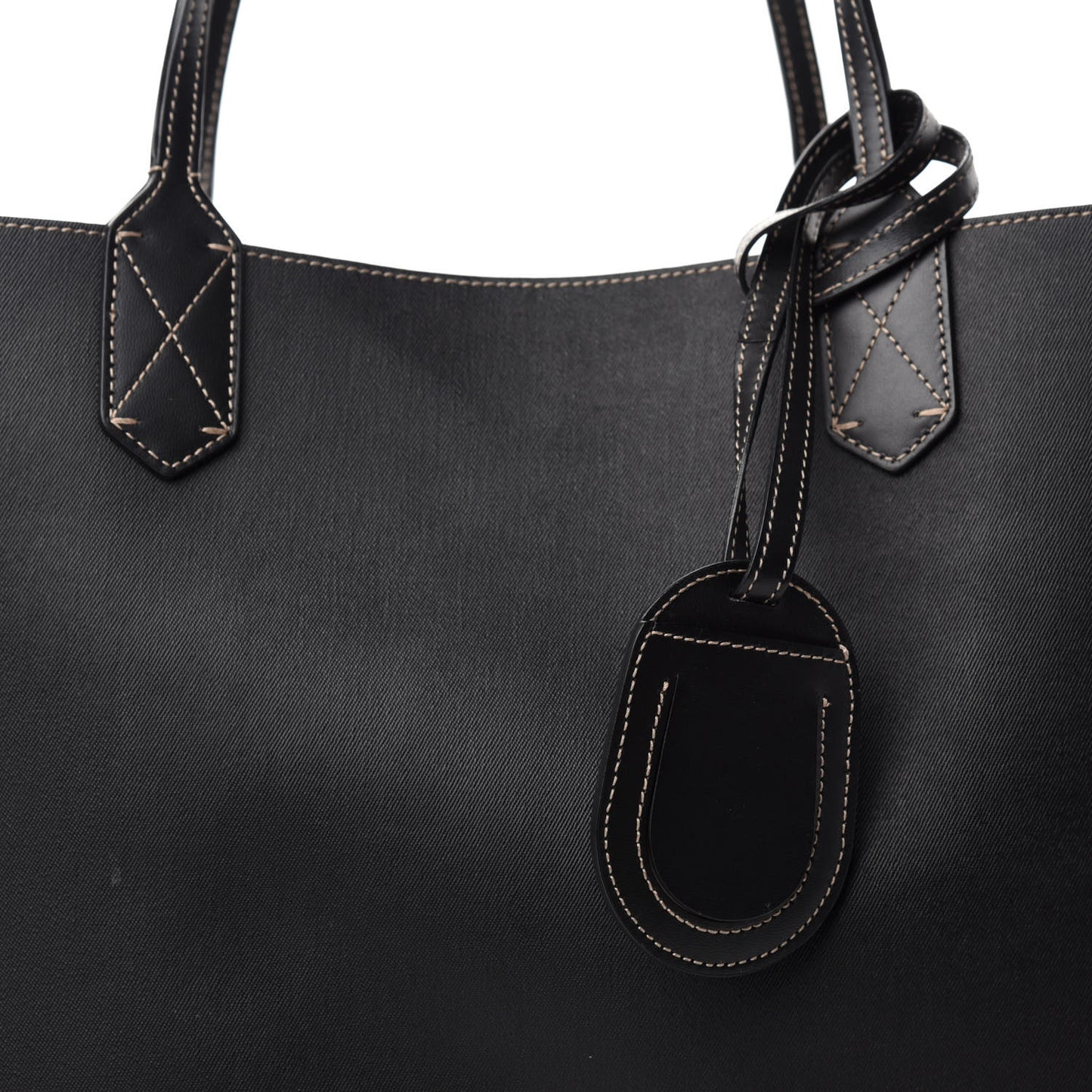 Calfskin GG Supreme Monogram Medium Reversible Tote Black