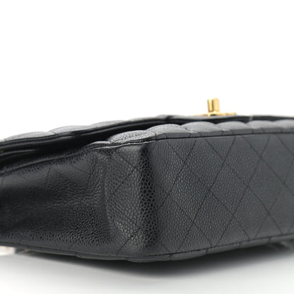 Chanel Caviar Quilted Medium Double Flap Black 9 of 10