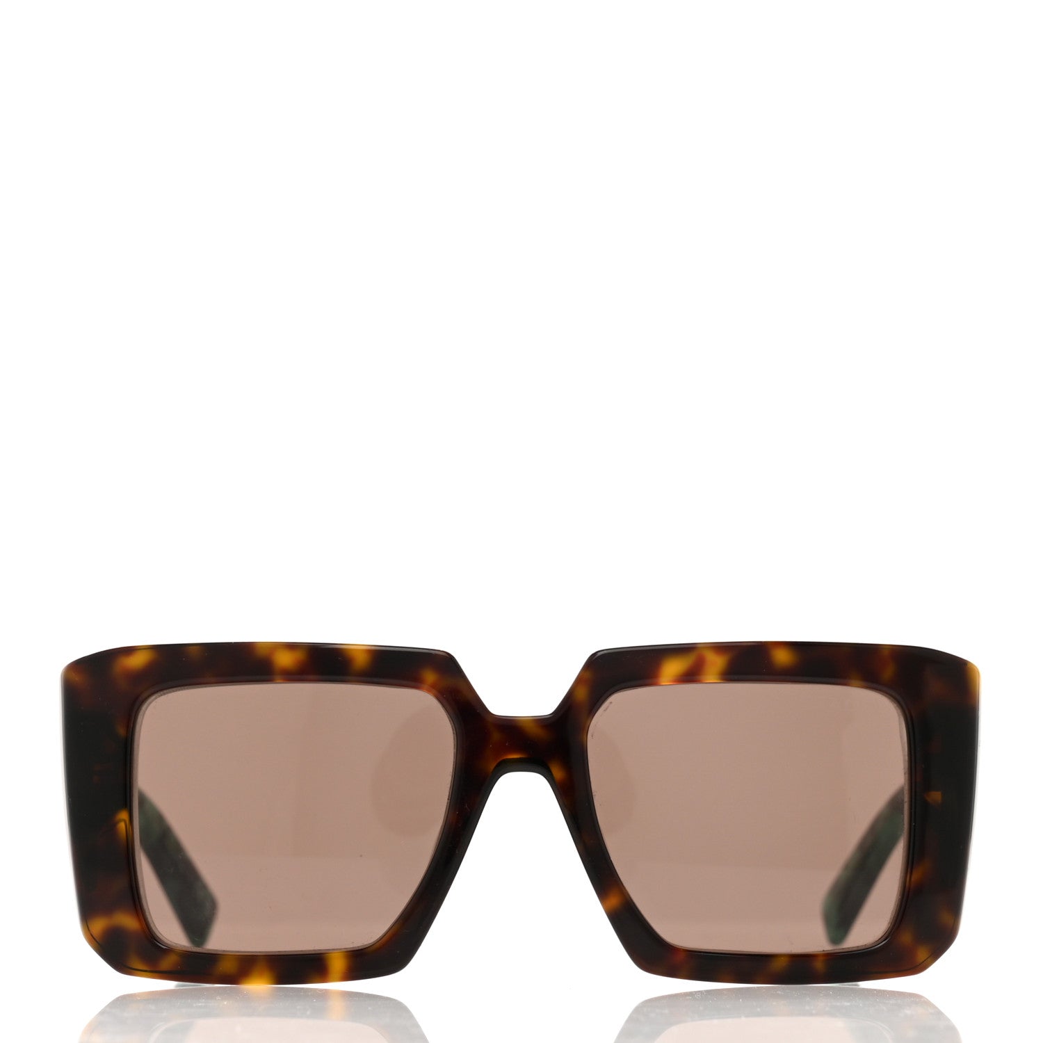 Prada Acetate Symbole Sunglasses SPR 23Y Red Tortoise 2 of 6