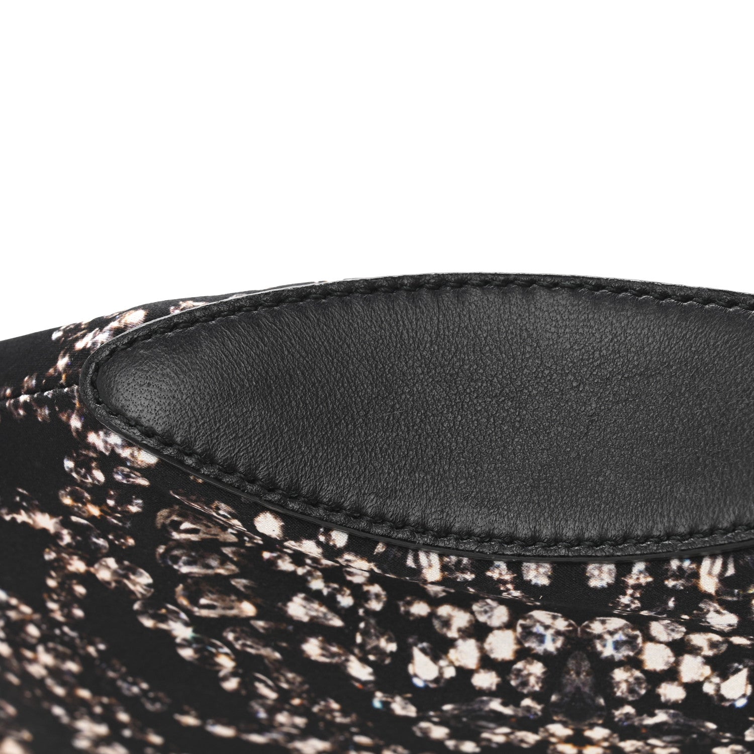 Alexander McQueen Silk Dandelion Print De Manta Clutch Black 11 of 12