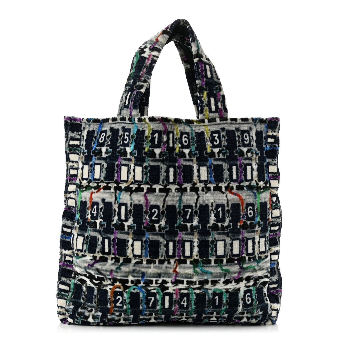 Terry Cotton Beach Tote Towel Set Multicolor