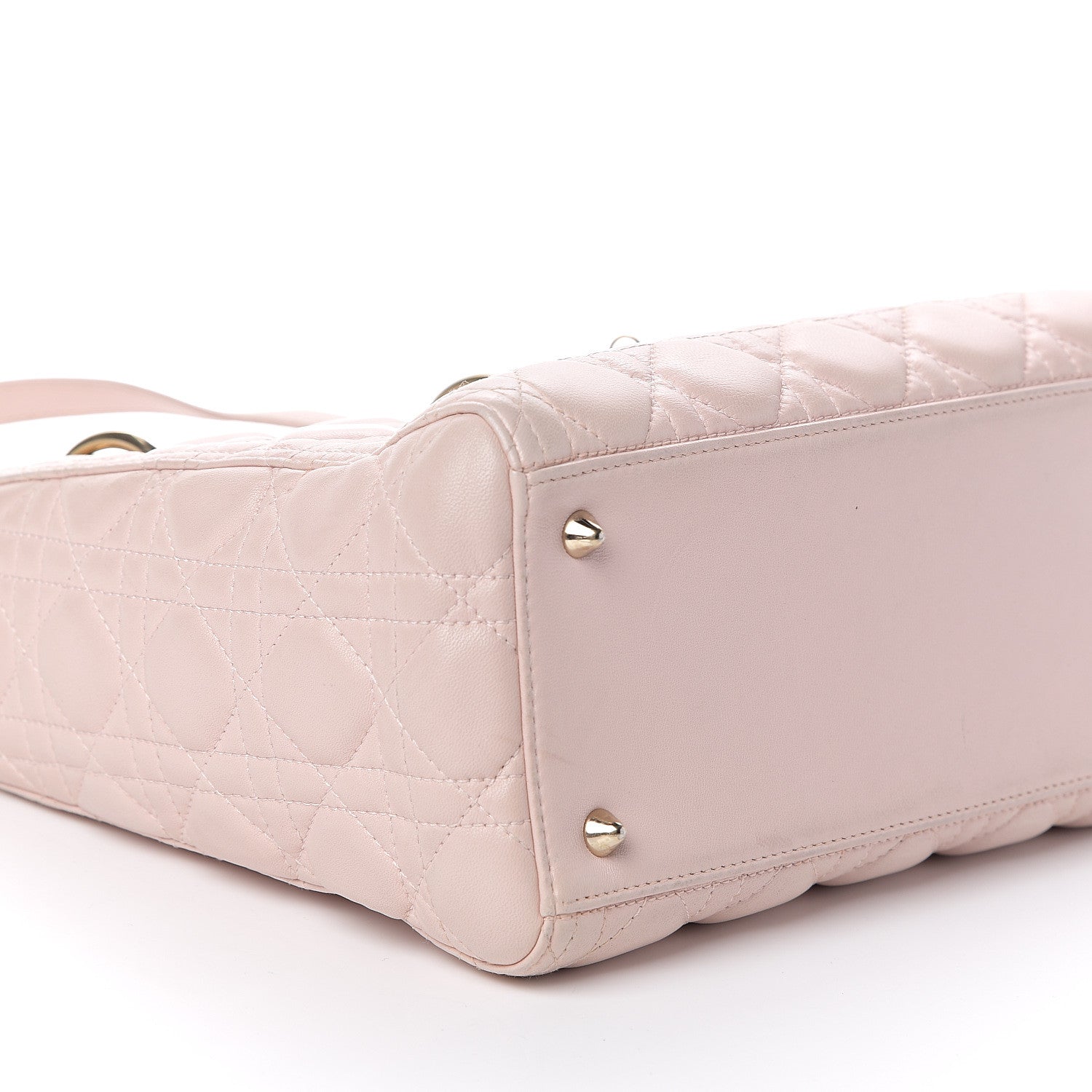 Christian Dior Lambskin Cannage Medium Lady Dior Light Pink 7 of 8