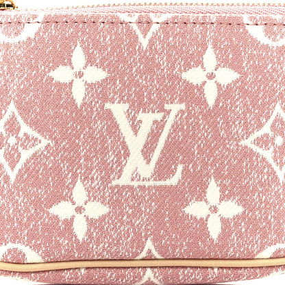 Louis Vuitton Denim Jacquard Monogram Micro Pochette Accessories Rose 7 of 11