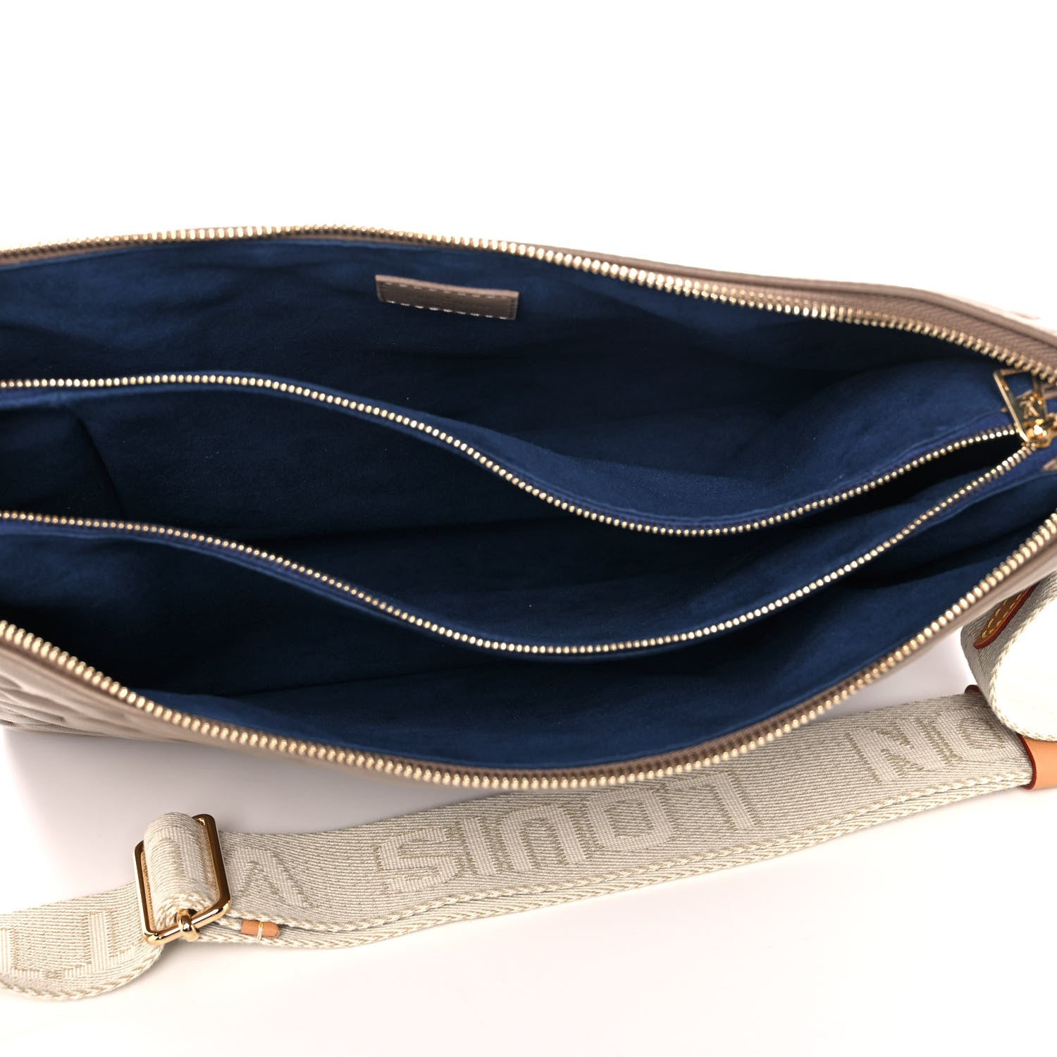 Louis Vuitton Lambskin Embossed Monogram Coussin MM Taupe 5 of 10