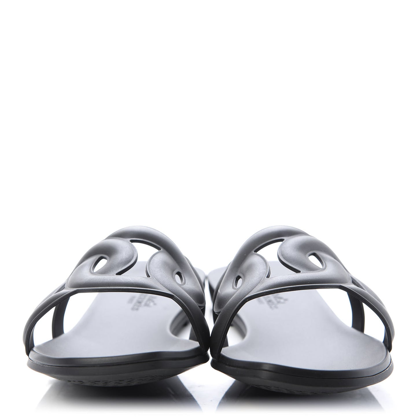 Rubber Aloha Sandals 40 Black