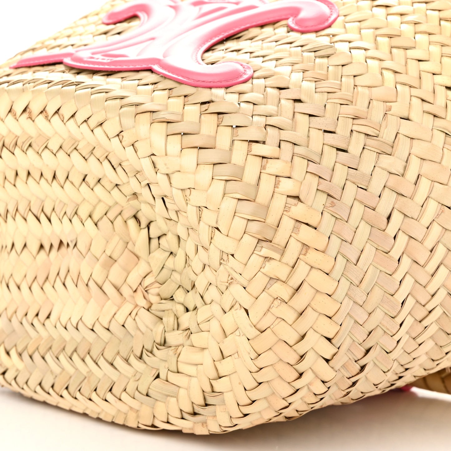 Raffia Calfskin Triomphe Teen Panier Lipstick