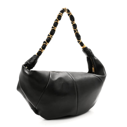 Saint Laurent Lambskin Small Amalia Hobo Black 3 of 11