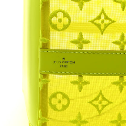 Louis Vuitton Monogram Fluo See Through Keepall Bandouliere 50 Yellow 9 of 10