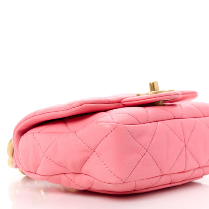 Chanel Lambskin Quilted Mini Funky Town Flap Pink 10 of 11