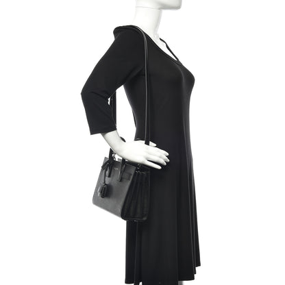 Saint Laurent Grained Calfskin Nano Sac De Jour Black 2 of 11