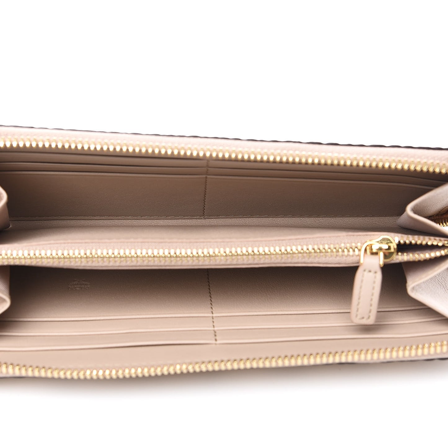 Visetos Large Zip Around Wallet Beige