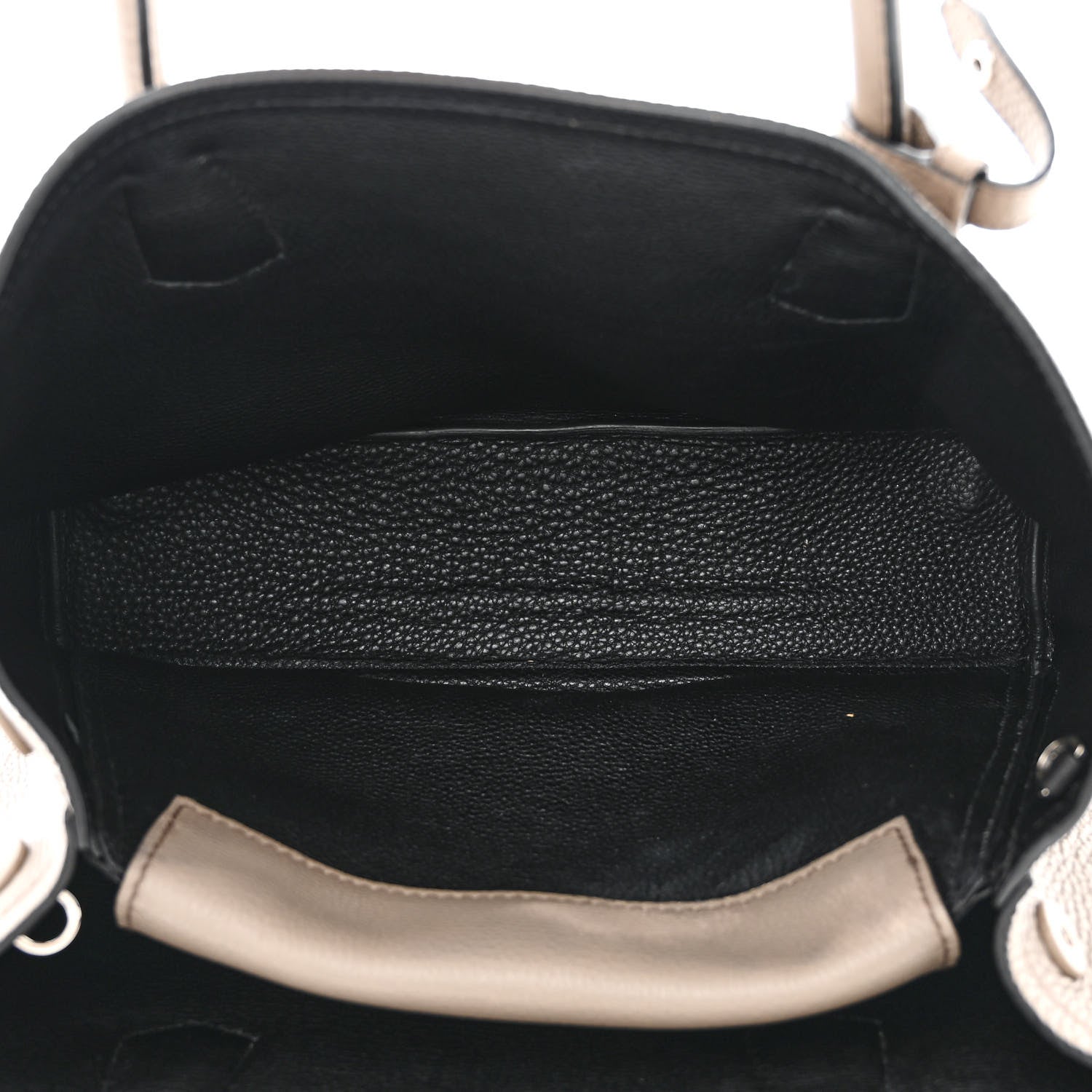 Prada Vitello Daino Shopping Tote Black Argilla 5 of 15