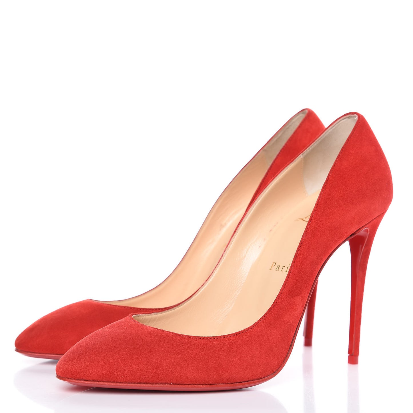 Veau Velours Eloise 100 Pumps 38.5 Loubi