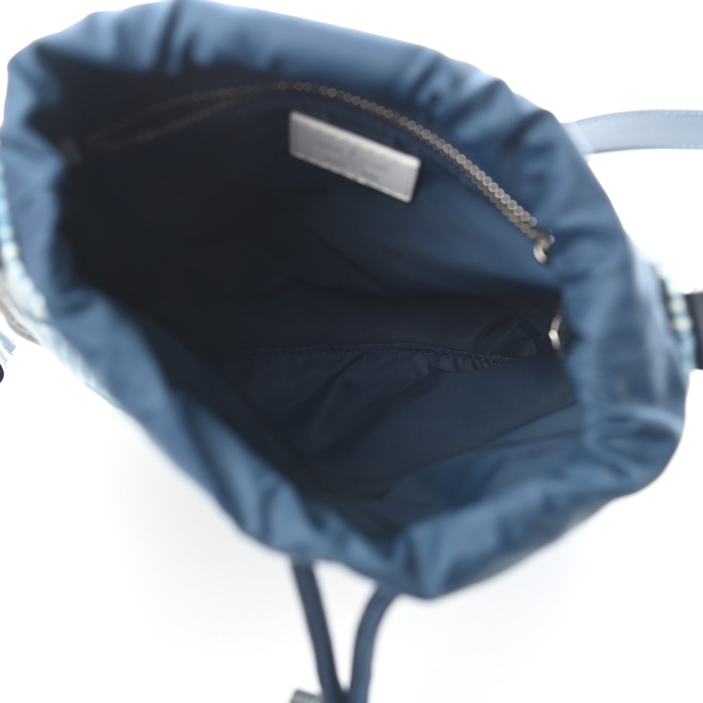 Hickory Stripes Denim Monogram Watercolor Sac Marin BB Blue