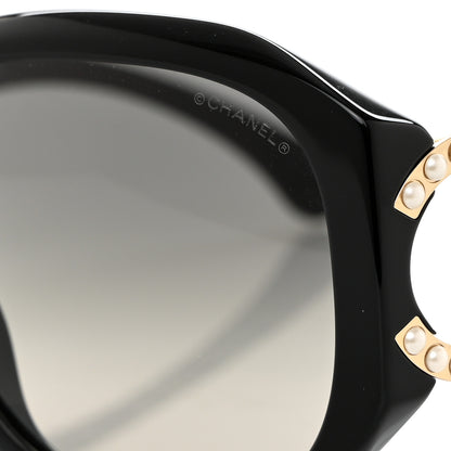 Chanel Acetate Pearl CC Square Sunglasses 71501-A Black 7 of 8