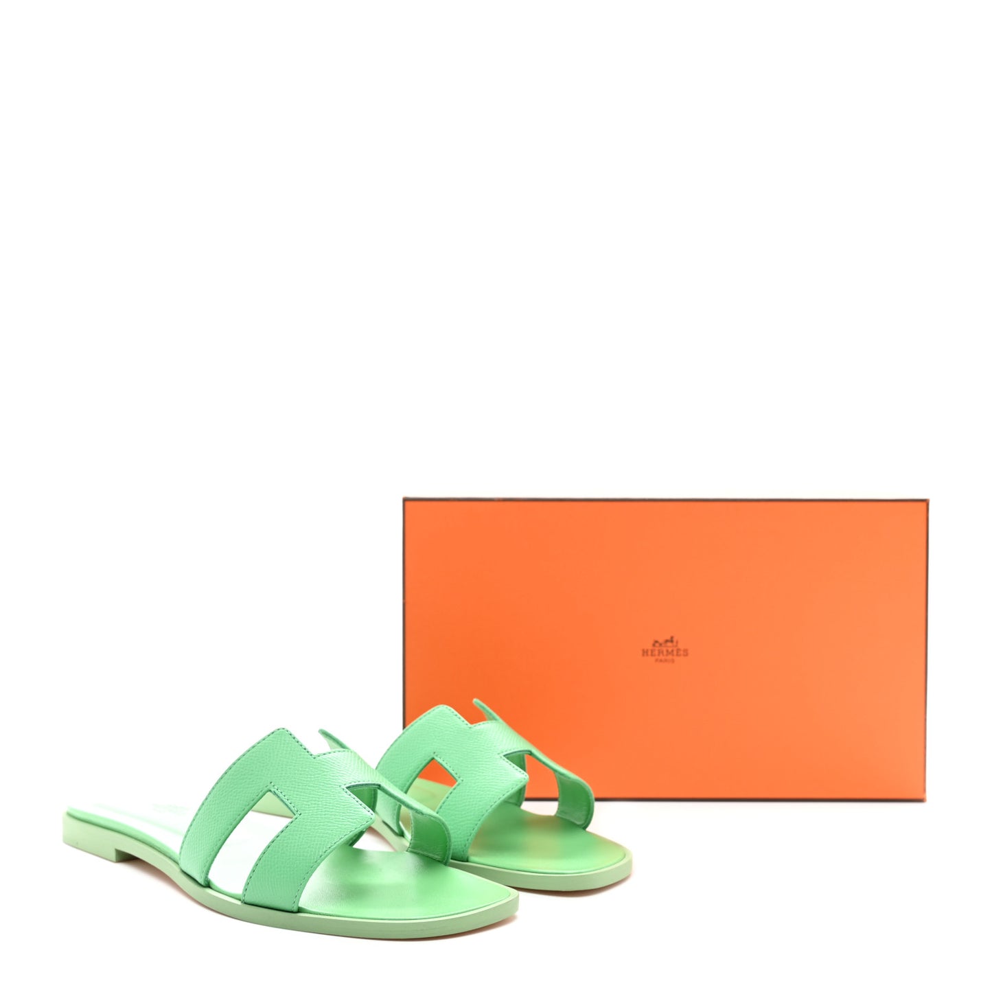 Epsom Oran Sandals 39.5 Vert Pomme