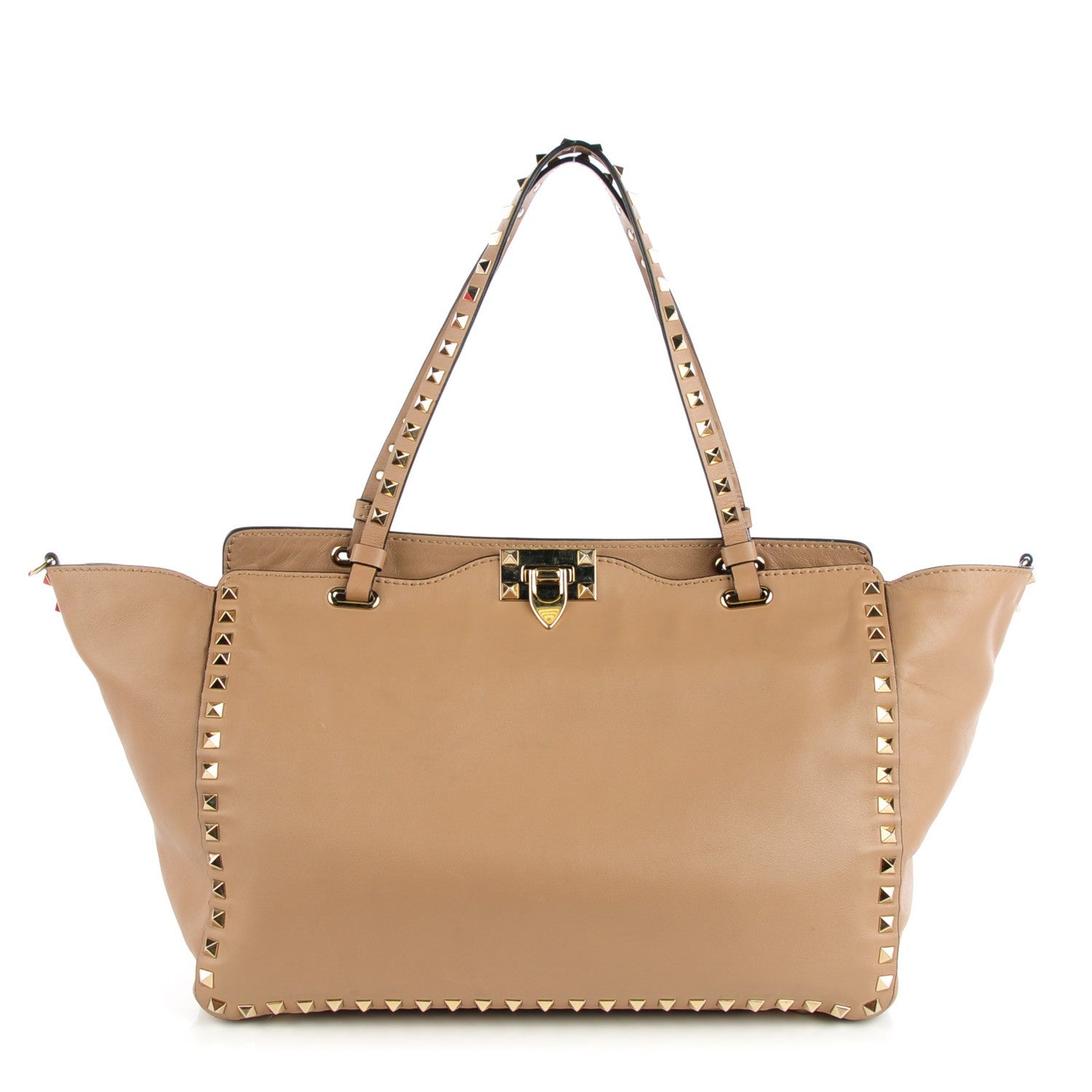 Valentino Garavani Vitello Medium Rockstud Tote Alpaca 1 of 7