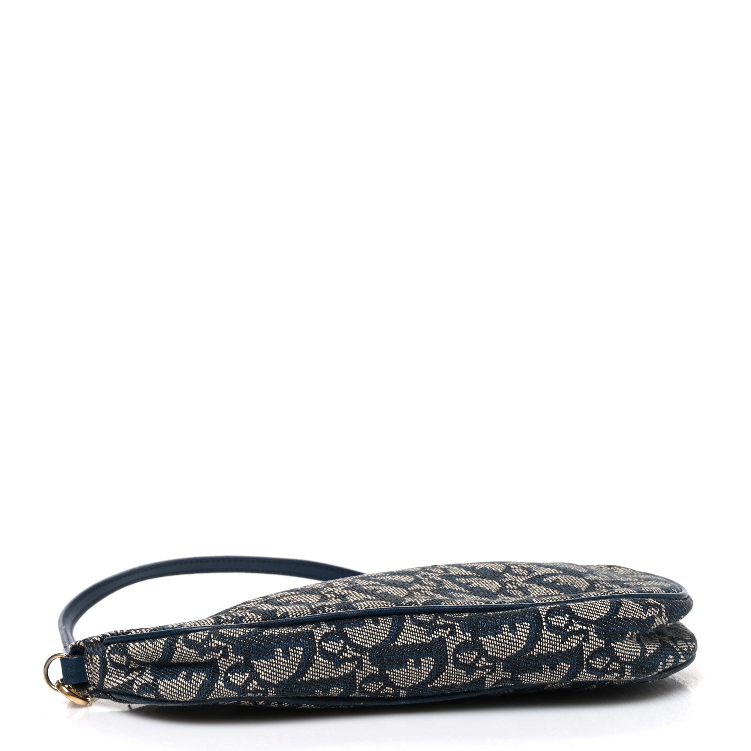 Christian Dior Monogram Mini Saddle Pochette Navy 3 of 9