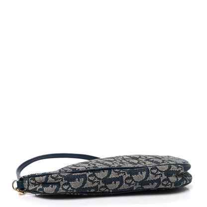 Christian Dior Monogram Mini Saddle Pochette Navy 3 of 9