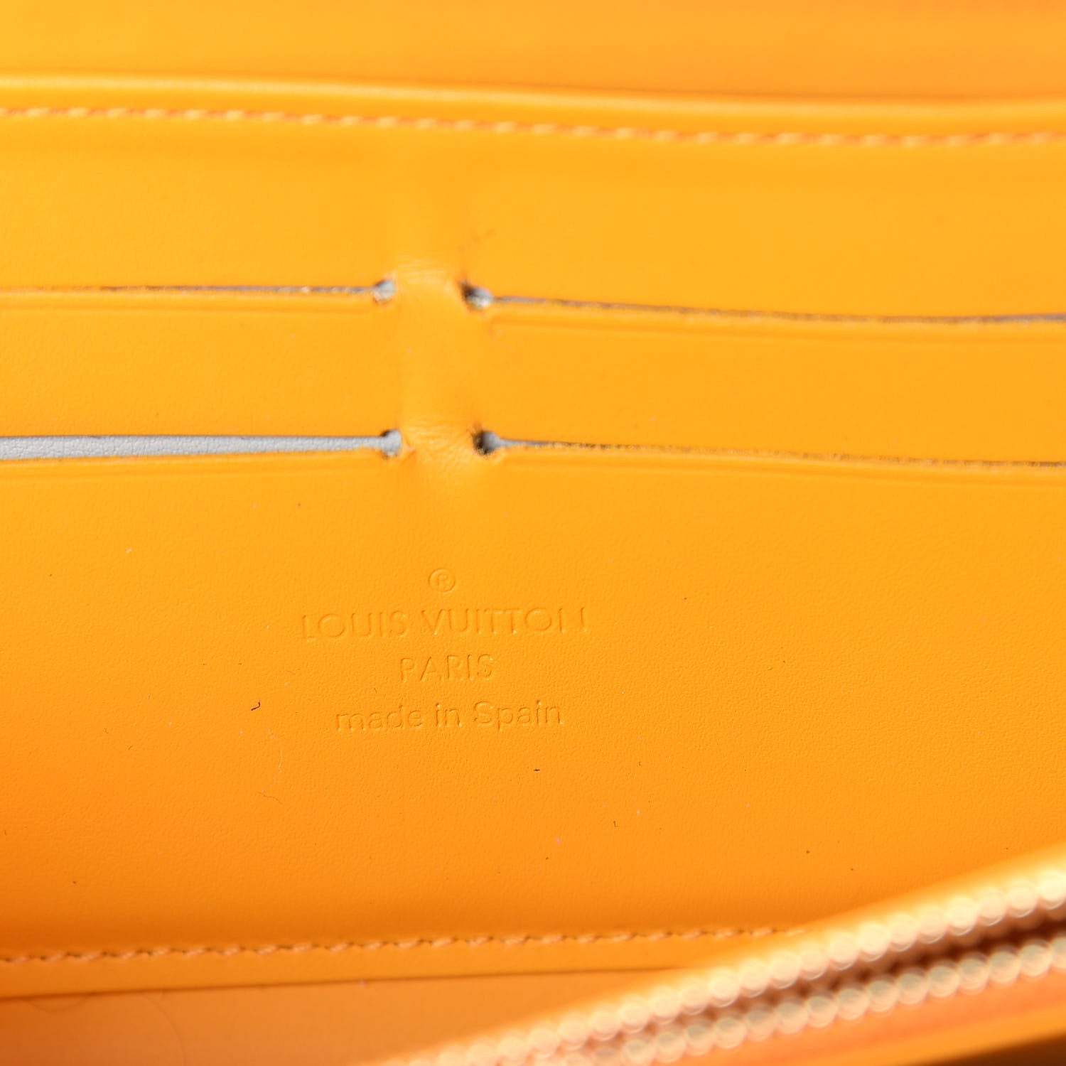 Louis Vuitton Vernis Zippy Wallet Jaune Passion 6 of 8