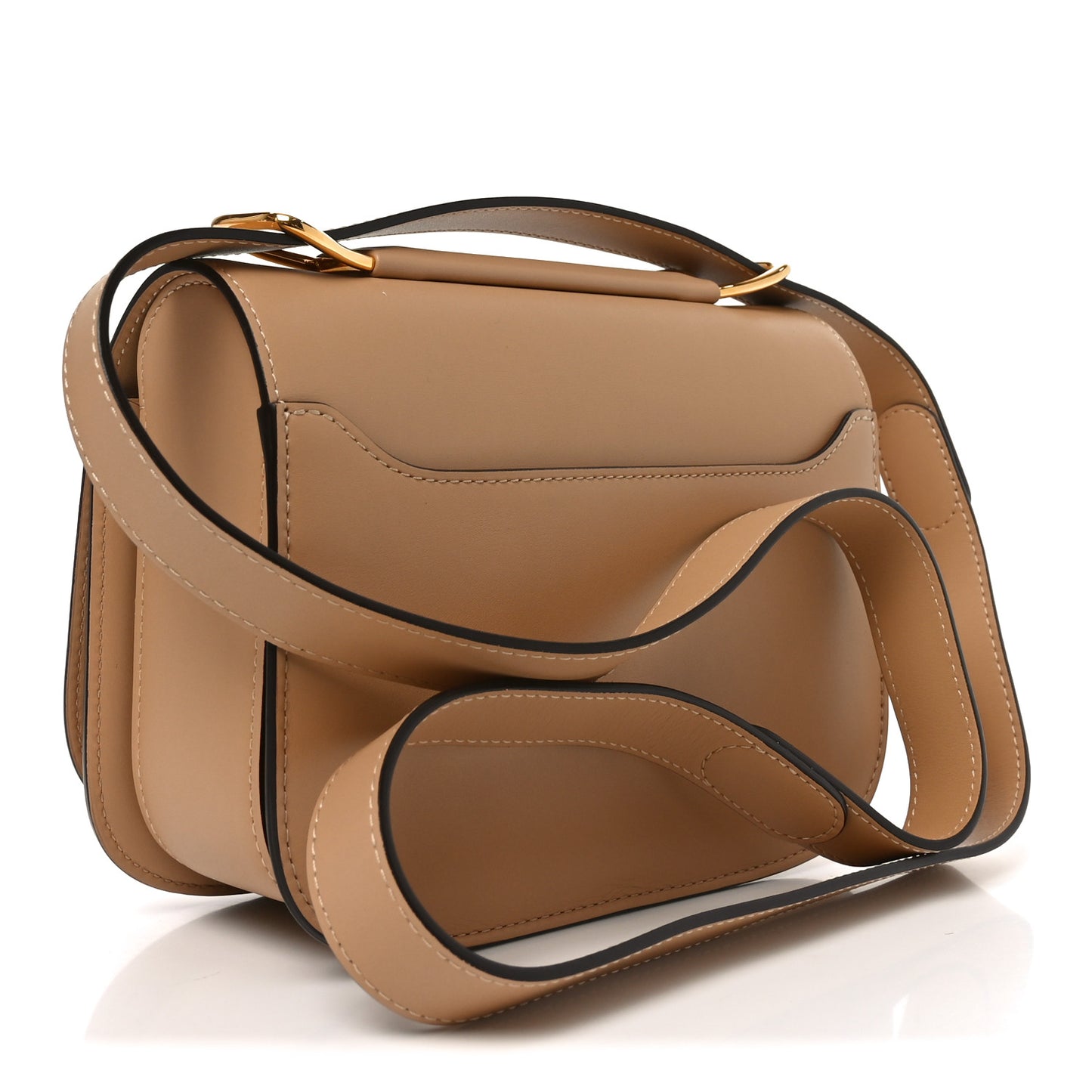 Olen Calfskin Small Lingot Crossbody Latte