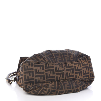 Fendi Zucca Patent Mia Shoulder Flap Tobacco 4 of 10