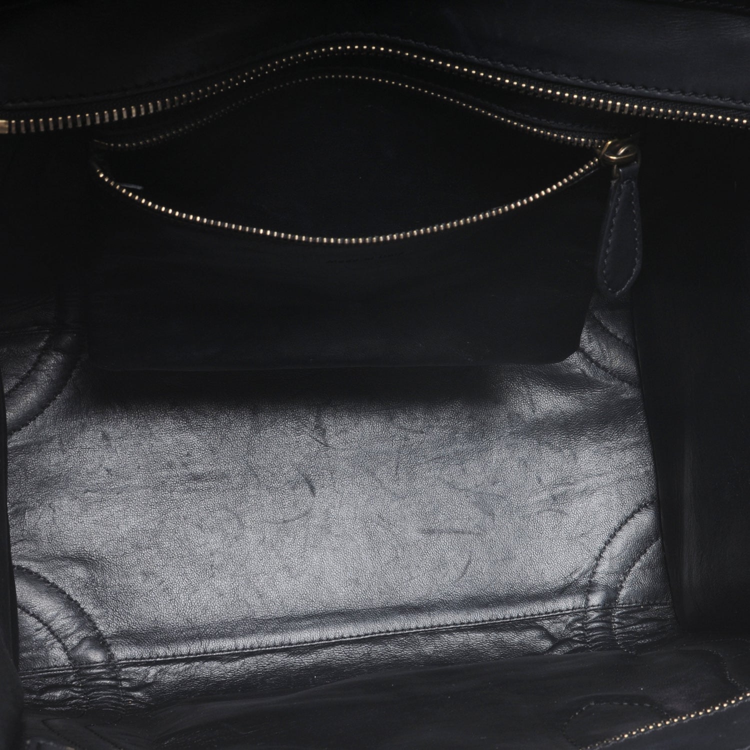 Celine Smooth Calfskin and Lambskin Mini Luggage Black 5 of 12
