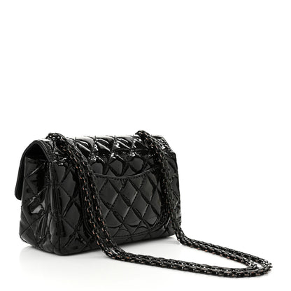 Chanel Patent Calfskin Quilted 2.55 Reissue Mini Flap So Black 3 of 10
