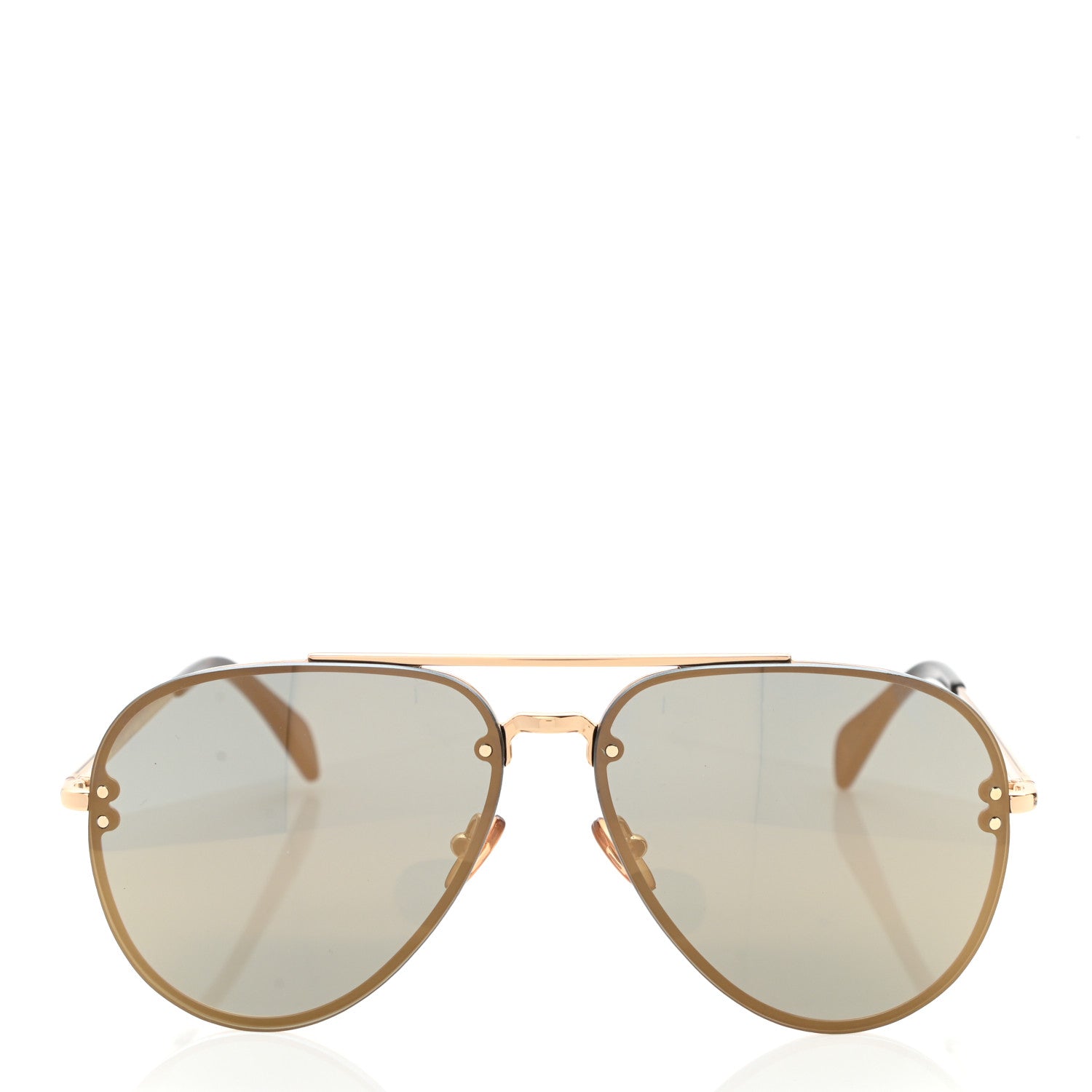 Celine Mirror Aviator Sunglasses CL41391/S Gold Blue 2 of 8