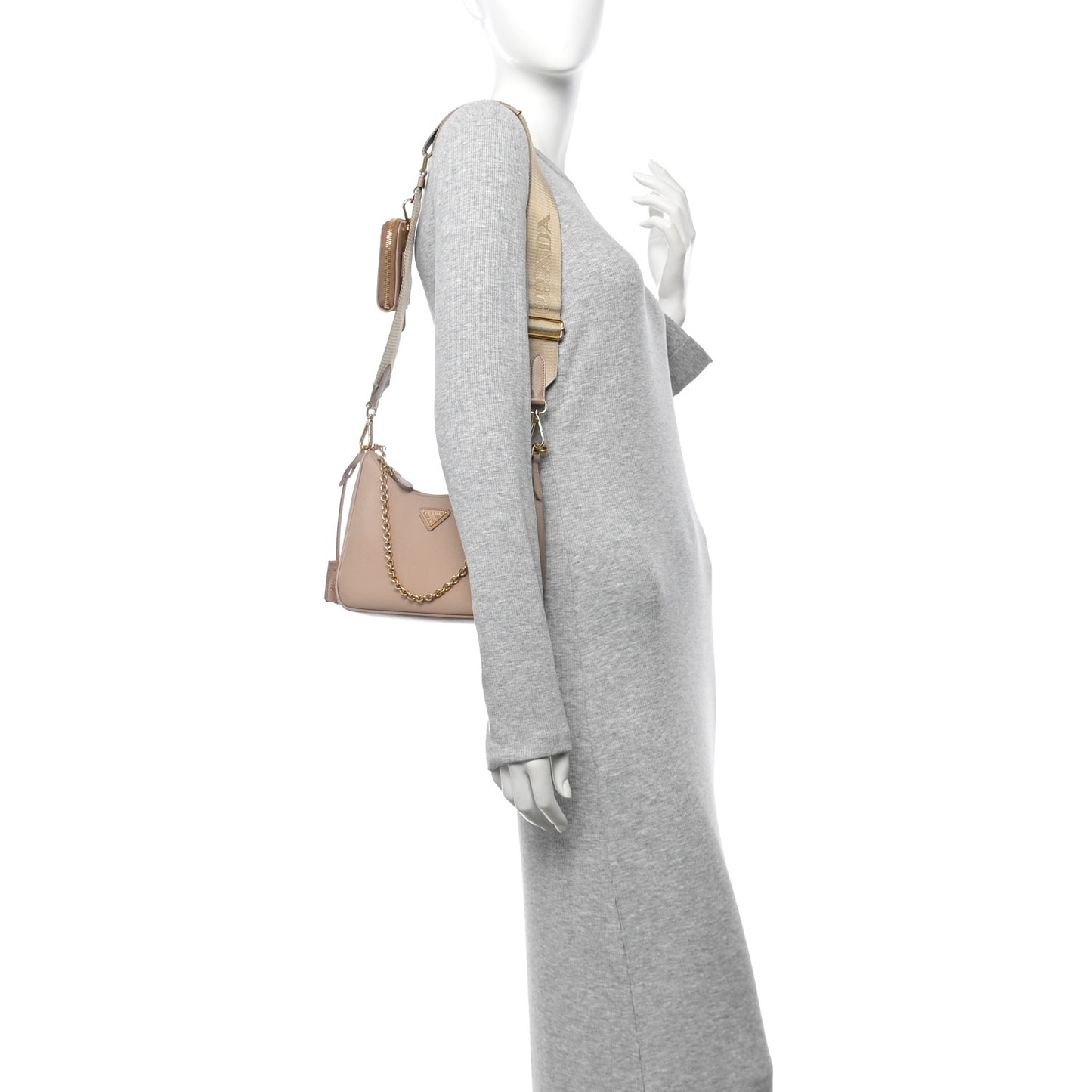 Saffiano Re-Edition 2005 Shoulder Bag Cammeo