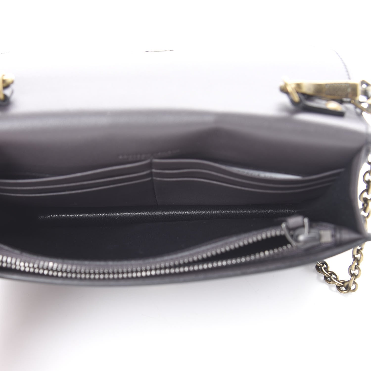 Bottega Veneta Nappa Ellittica Chain Wallet Quetsche 4 of 11