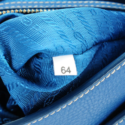 Prada Vitello Daino Tote Cobalto 7 of 7