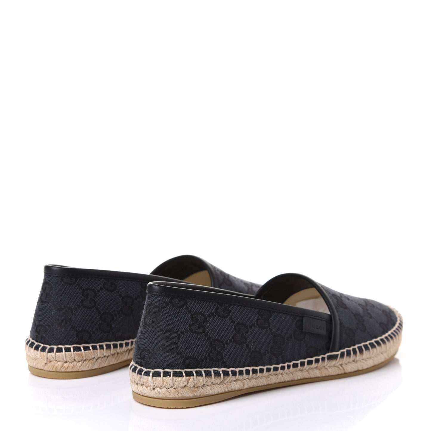 Monogram Espadrilles 38 Black
