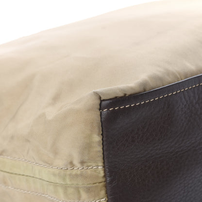Prada Nylon Tessuto Vitello Daino Hobo Cammello Caffe 11 of 18