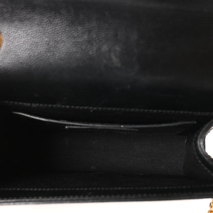 Saint Laurent Grain De Poudre Small Monogram Kate Satchel Black 5 of 10