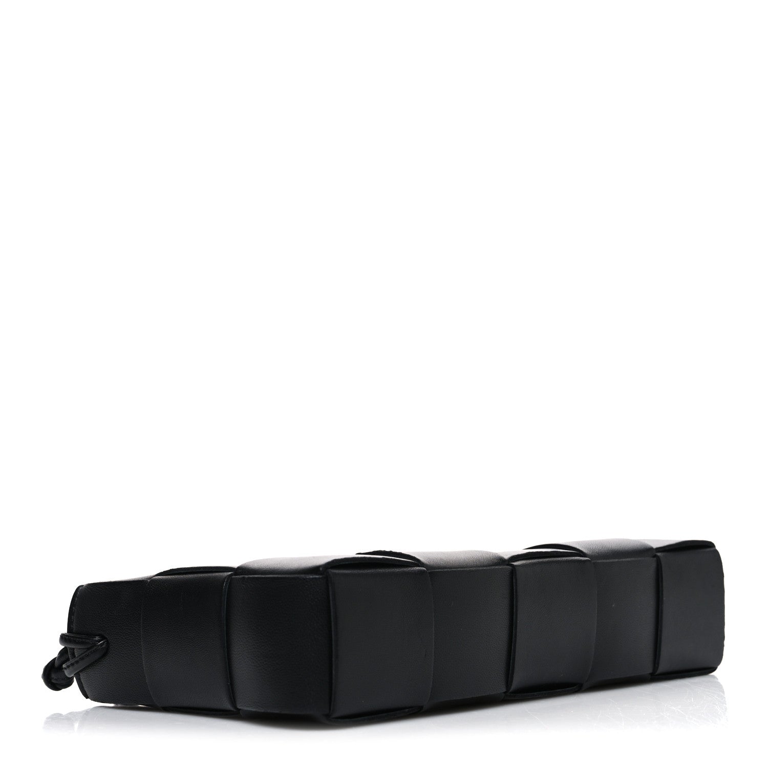 Bottega Veneta Calfskin Maxi Intrecciato Cassette Pouch On Strap Black 4 of 11